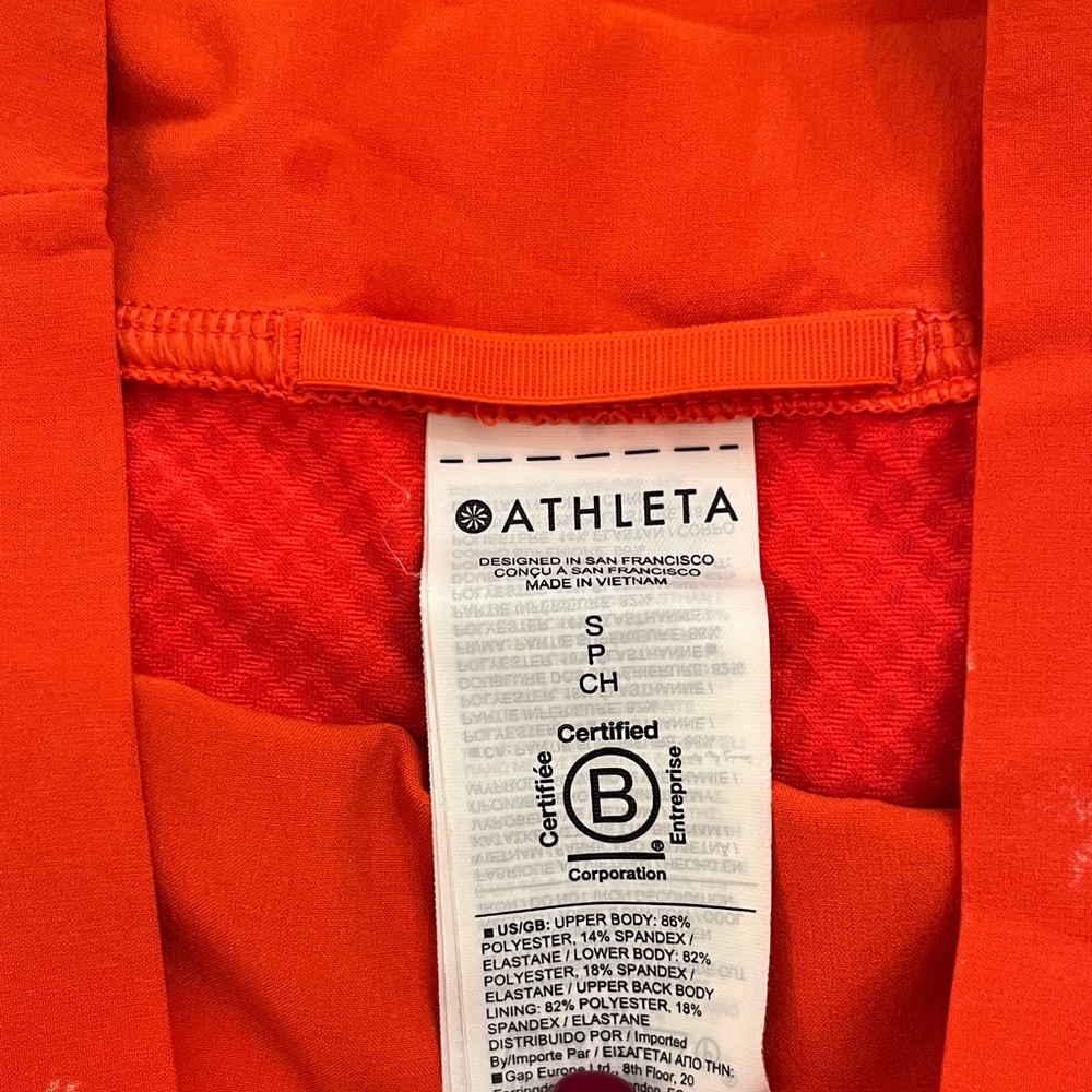 Athleta Vibrant Orange Top